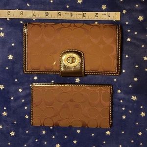 Coach wallet /check book cover